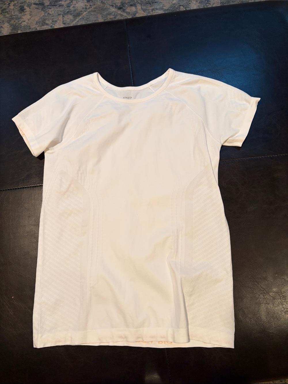 Athleta White Short Sleeve Kids Tee